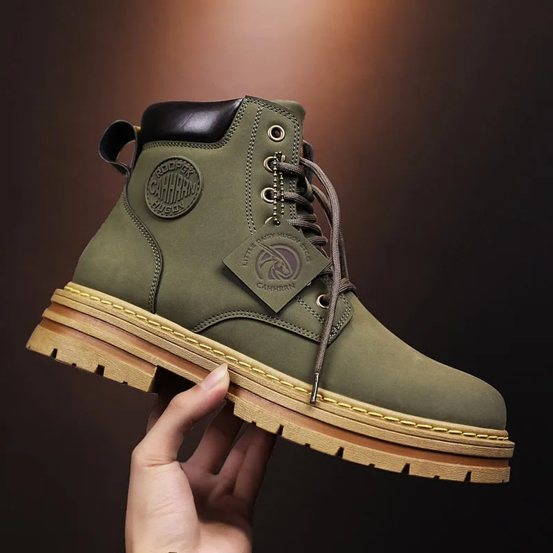 Funki Buys | Boots | Men's High Top Boots Leather Work Boots