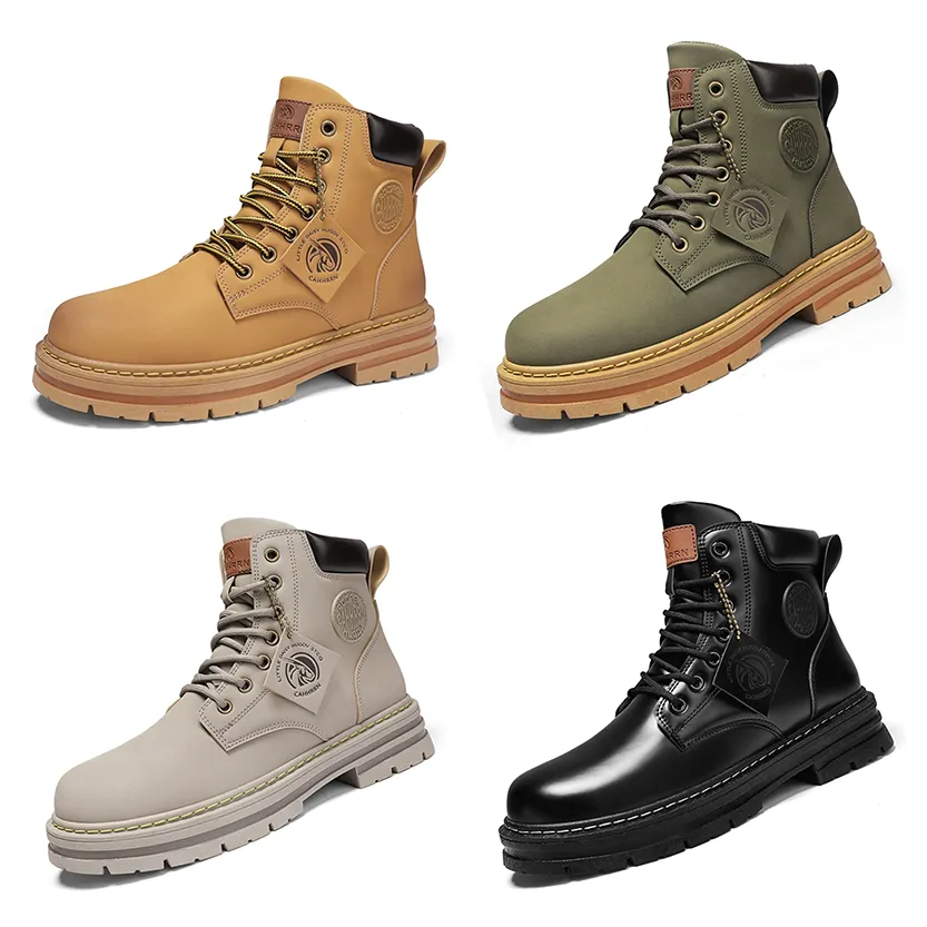 Funki Buys | Boots | Men's High Top Boots Leather Work Boots