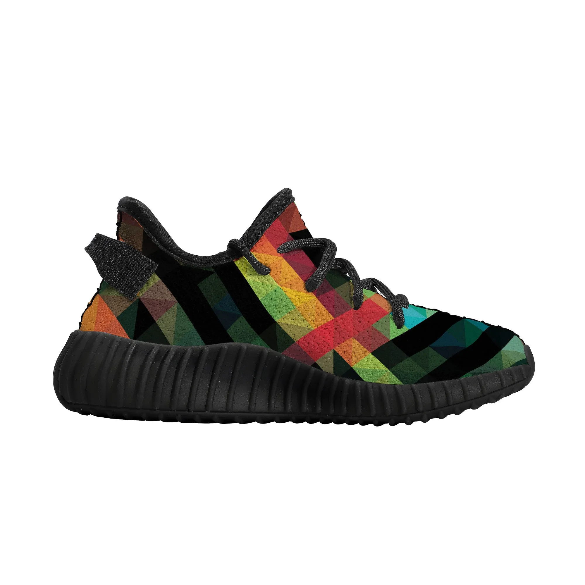 Kids Mesh Knit Sneaker - Black