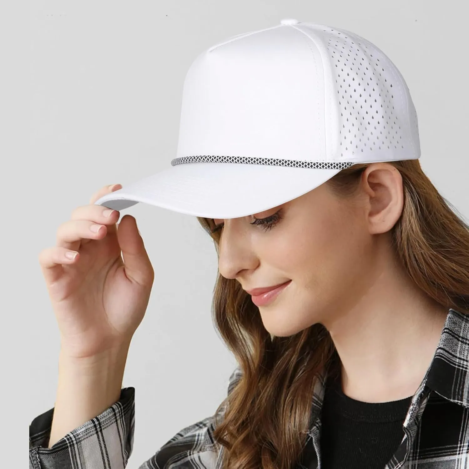 Quick Dry Baseball Cap Snapback Hats Mesh Trucker Hat for Men Women Water-Resistant Outdoor Golf Hat Ball Cap