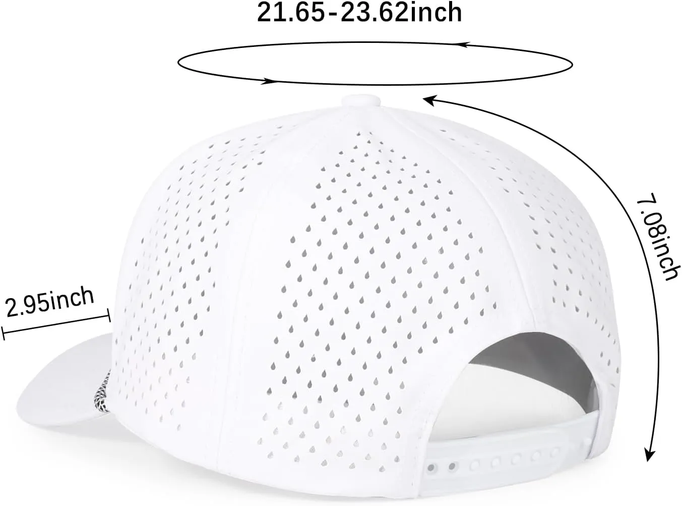 Quick Dry Baseball Cap Snapback Hats Mesh Trucker Hat for Men Women Water-Resistant Outdoor Golf Hat Ball Cap