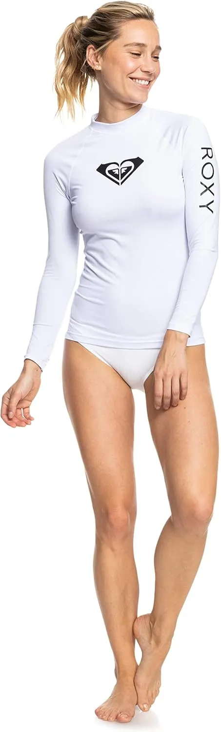 Roxy Women's Rashguard ?C UPF 50 , Compression Fit, Surf, Hiking, Volley, Workout, Yoga, Quick-Dry Swim Shirt