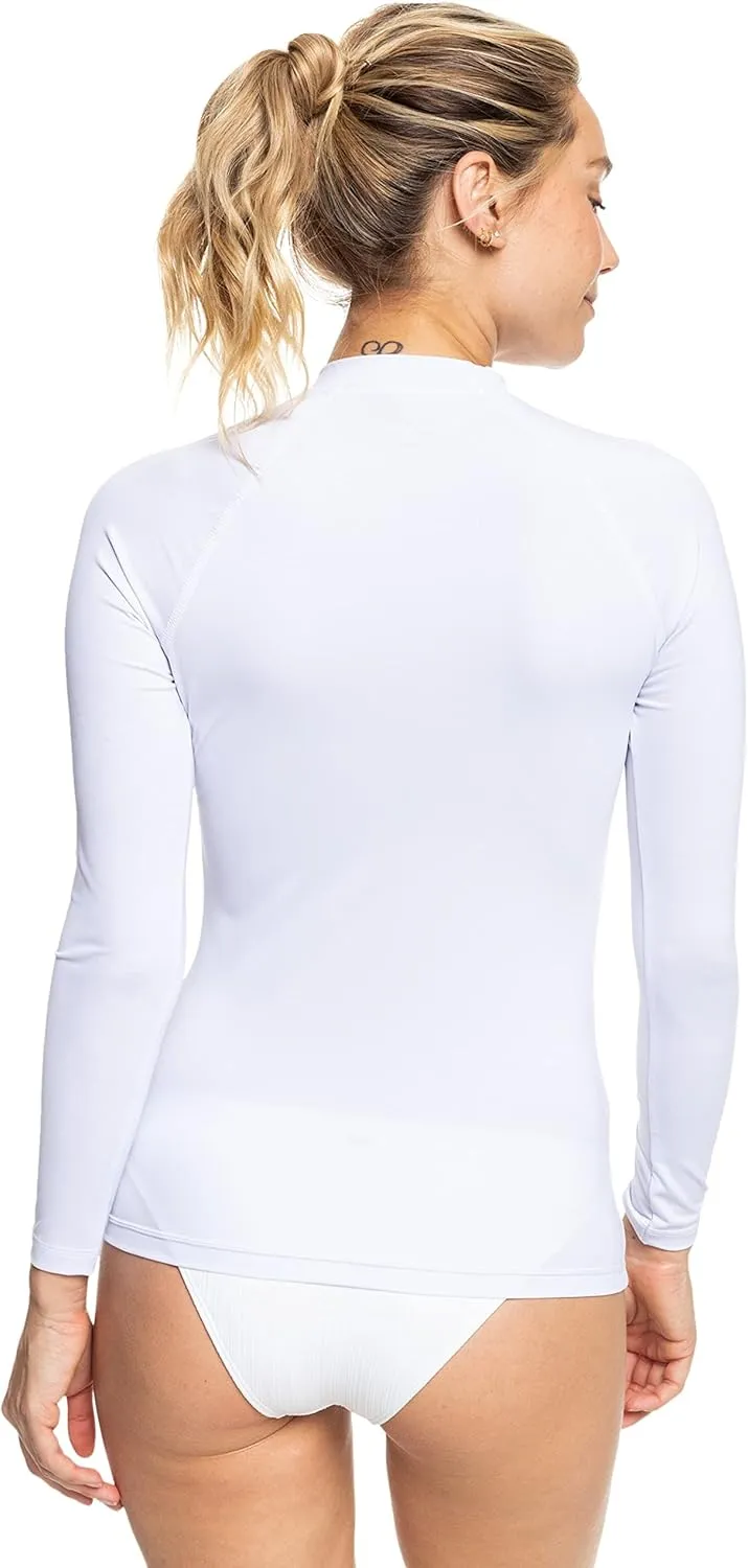 Roxy Women's Rashguard ?C UPF 50 , Compression Fit, Surf, Hiking, Volley, Workout, Yoga, Quick-Dry Swim Shirt